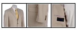 Alexander Julian Men's Oyster Poplin 2-button Suit