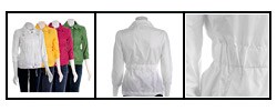 Ashley Rain Coat with Elastic Shirring