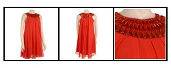 SDII Women's Pleated Rhinestone Dress