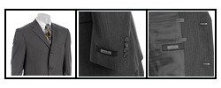 Kenneth Cole Men's Grey Shadow Stripe 2-piece Suit
