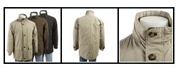 London Fog Men's Suede Tri-blend Down Jacket