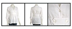 To The Max Center Women's Front Tab Cotton Shirt