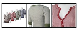 Energie Junior Girl's 3/4-sleeve Button Thermal Top