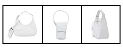 Mudd White Handbag with Cell Phone Case