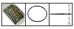 Cloisonne Bangle Bracelet (Set of 7)