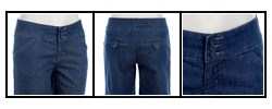 AK Anne Klein Wide Waist Trouser Jeans