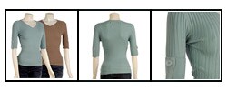 Bette Paige Women's Ribbed Knit Shirt