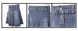 Bongo Junior's Button Front Denim Skirt