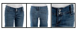 Hot Kiss Women's 2-button Wide Leg Jeans