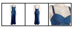 Adrianna Papell Women's Silk Beaded Goddess Dress