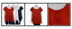 DKNY Lined Babydoll Top