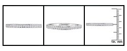 10k White Gold 1/10ct TDW Diamond Wedding Band