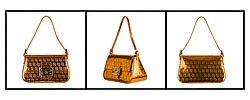 Fendi Metallic Orange Zucchino 'Mama' Bag