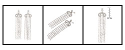 Charles Winston Cubic Zirconia Chandelier Earrings