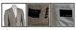 Bill Blass Men's Black/ Tan Glen Plaid Sportcoat