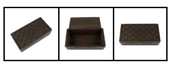 Hand-carved Ebony Wood Jewelry Box (Indonesia)