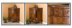 Sedgefield Walnut Corner Bathroom Vanity