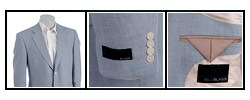Bill Blass Men's Blue Performance Linen Sportcoat