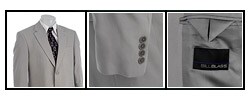 Bill Blass Washed Silk Grey Sportcoat