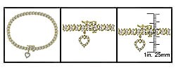 10k Gold 1ct TDW Diamond Tennis Bracelet (J-K, I3)