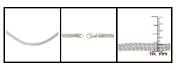 Charles Winston Clear Cubic Zirconia Mesh Necklace