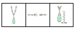 Charles Winston Cubic Zirconia Dangle Necklace