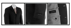 Claiborne Men's Charcoal Pinstripe Wool Suit
