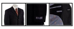 Sean John Men's Navy Stripe 3-button Suit