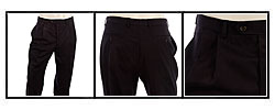 Michael Kors Men's Navy Reverse Pleat Pants