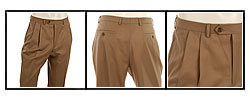 Michael Kors Men's Tan Reverse Pleat Pants