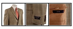 IZOD Men's Black/ Tan Check 2-button Sport Coat