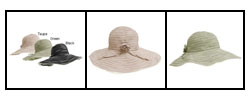 Adi Designs 5-inch Brim Spiral Ribbon Sun Hat