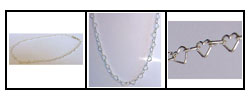 Delicate Sterling Heart Link Necklace (Israel)