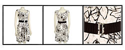 Muse Women's Belted Burnout Print Dress