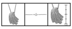 Sterling Silver 1/10ct TDW Diamond Shell Necklace