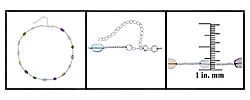 Sterling Silver Beaded Semi-precious Gem Necklace