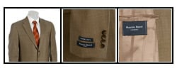 Austin Reed London Olive Glen Plaid Wool Suit