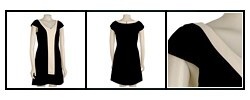 Democracy Women's Black/ Ivory Colorblock Dress