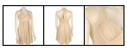 Betsey Johnson Metallic Jersey Halter Dress