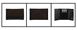 Prada Dark Brown Logo Jacquard Canvas Key Case