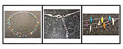 Handcrafted Silver Wire Stone Necklace (Brazil)