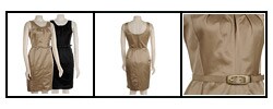 Anne Klein New York Belted Sateen Sheath Dress