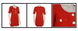 Laundry by Design Gassed Cotton 2-pocket Henley Dress