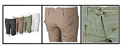 Ci Sono by Adi Junior's Zippered Bermuda Shorts
