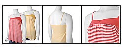 Team Apparel Women's Striped Spaghetti Strap Shirt