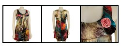 Debbie Shuchat Women's Printed Silk Tunic Dress