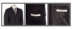 Kenneth Cole New York Men's Blue Stripe Wool Suit