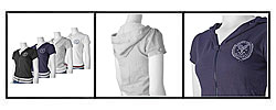 LEI Women's Varsity Zip Front Hooded Jacket