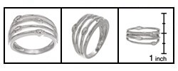 10k Gold Diamond 4-stone Illusions Right-hand Ring (G, I2)