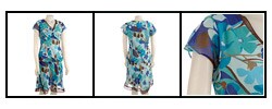 Sheri Martin Sheer Printed Skirt Set